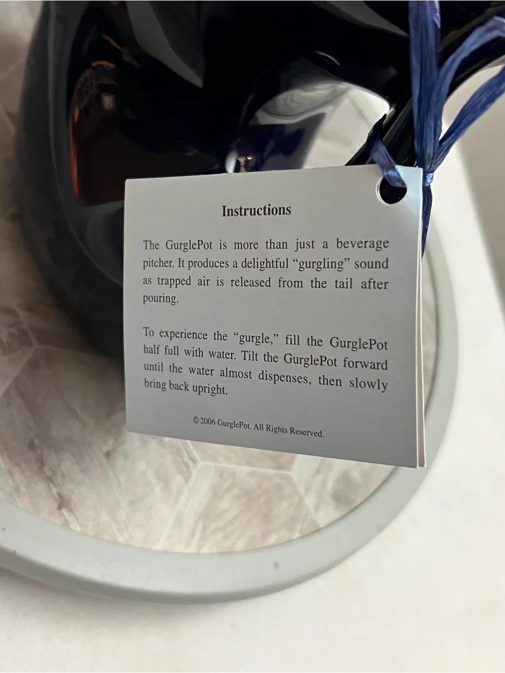 Gurglepot authentic ceramic